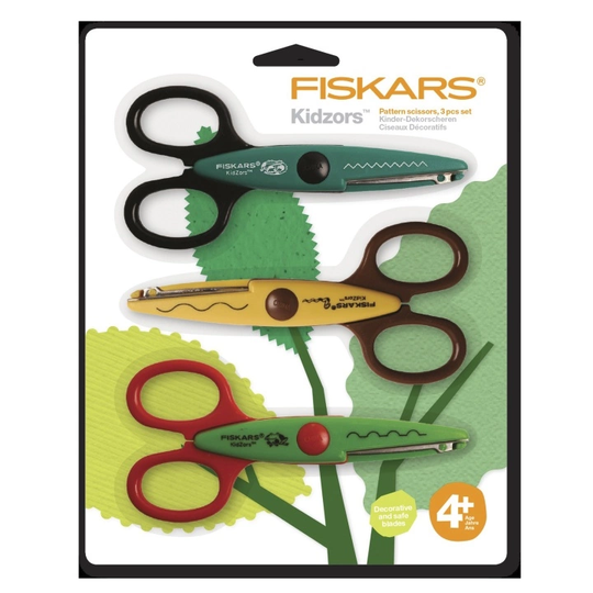 Fiskars Kidzors saksisetti eläimet 3-pack