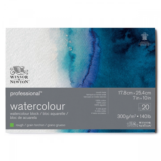 Winsor & Newton Professional Akvarellilehtiö Rough 18x26 cm 300g