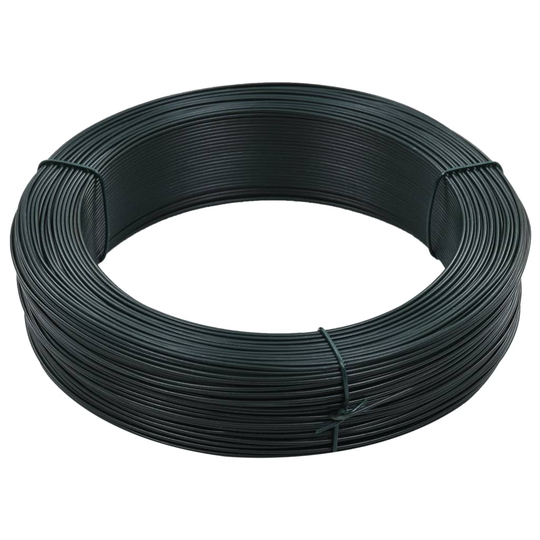 vidaXL Aidan kiinnityslanka 250 m 1,4/2 mm teräs mustanvihreä