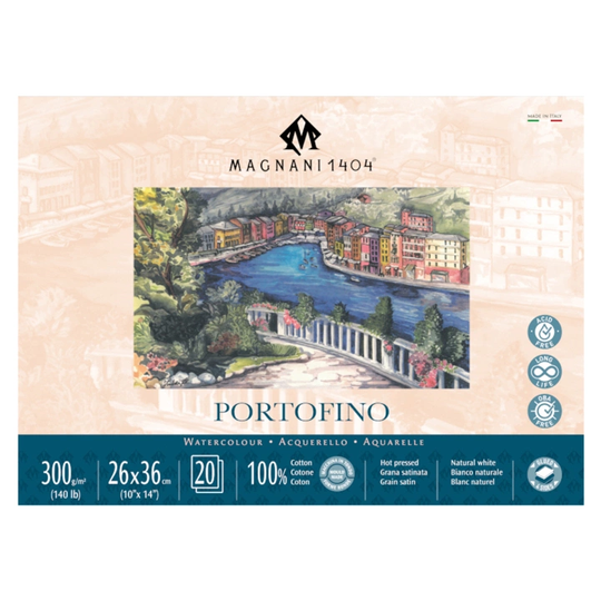 Magnani Akvarelliilehtiö Portofino 100% Puuvilla 300gx36cm 20 Sheets