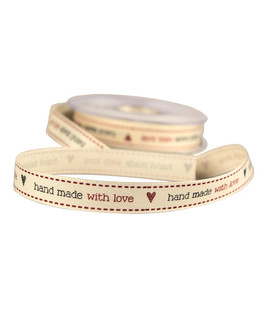 Nauha "Hand made with love"