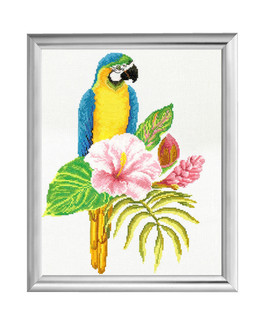 Kirjontapakkaus Taulu Hibiskus