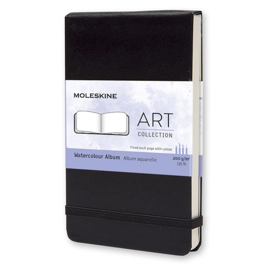 Moleskine Watercolor Album Pocket Musta