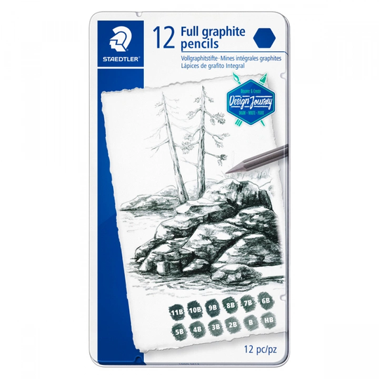 Staedtler Mars Lumograph full Graphite 12-pack