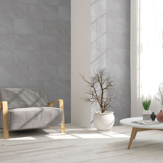 Grosfillex Seinäpaneelilevy Gx Wall+ 11 kpl kivi 30x60cm vaaleanharmaa