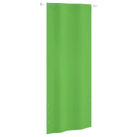 vidaXL Parvekkeen suoja vaaleanvihreä 100x240 cm Oxford kangas