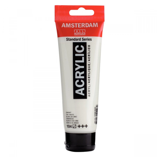 Amsterdam Akryylimaali 120 ml 104 Zinc White