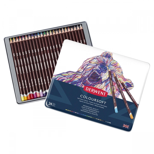 Derwent Coloursoft Värikynät 24-setti