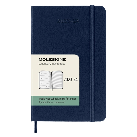 Moleskine Kalenteri 18M WeekNote Pocket Tummansininen