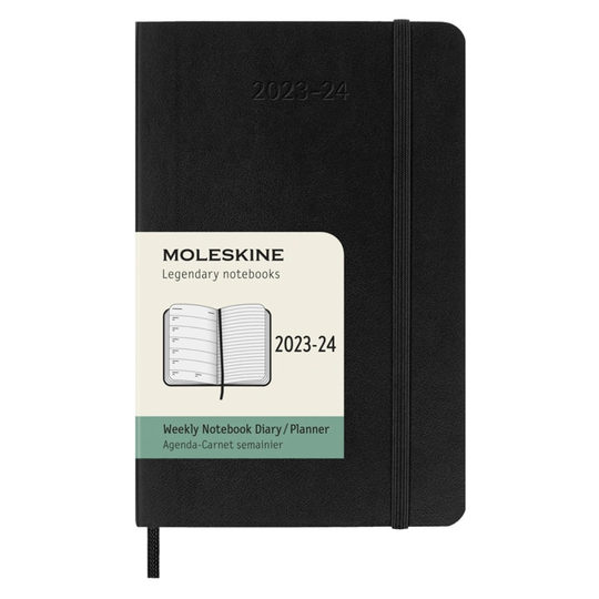 Moleskine Kalenteri 18M WeekNote Soft Cover Pocket Musta
