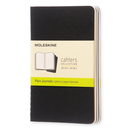 Moleskine Cahier Pocket Musta Plain