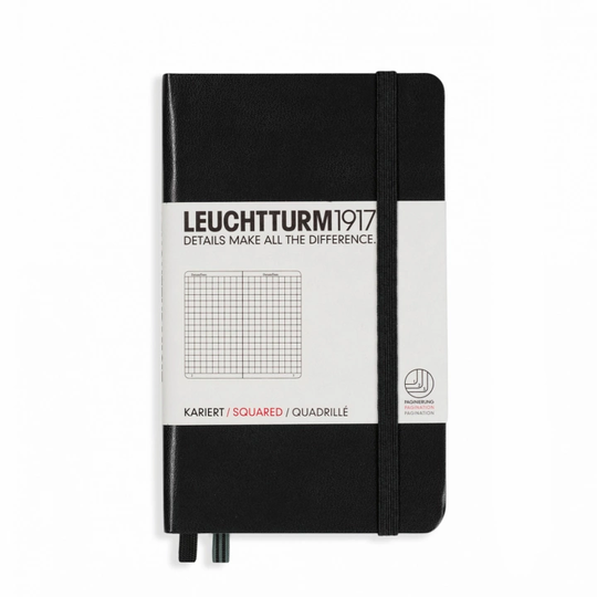 Leuchtturm1917 Notebook A6 Pocket Squared Black