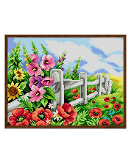 Stramalj blommor vid stak