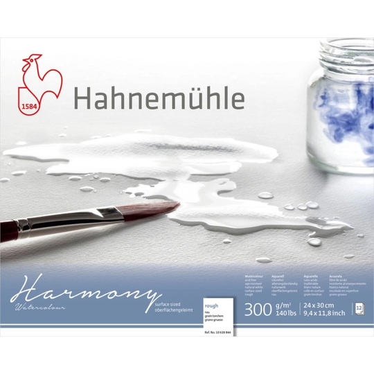 Hahnemühle Akvarelliipaperi Harmony Rough 300g 24x30cm